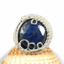 Lapis, Srebrny pierścionek z lapis lazuli
