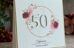 Kartka na 50 urodziny z personalizacją, BH 50