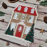 Kartka świąteczna - domek 2 - Zbliżenie