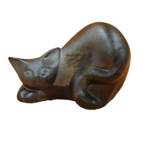 Figurka dekoracyjna - kot ceramiczny (handmade)