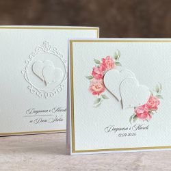 Kartka ślubna z pudełkiem i kopertą WA26C