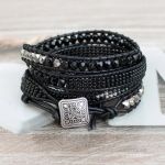 Bransoletka boho owijana In Black - 