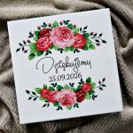 Pudełko na podziękowanie Ślub Komunia Chrzest - Skrzynka z podziękowaniem dla Rodziców Chrzestnych, Dziadków, Świadkowej, Świadka, Rodziców z okazji Komunii Ślubu Chrztu