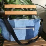 Torebka na ramię, hobobag jeans. - 