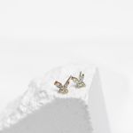 Kolczyki sztyfty motylki - maleńki błysk i odrobina magii. - 