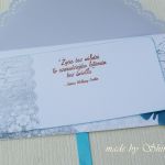 Kopertówka z okazji ślubu- w delikatnych turkusach - 