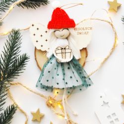 Świąteczny aniołek na Boże Narodzenie #1