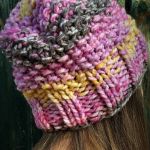 Handmade melanżowa kolorowa czapka - 