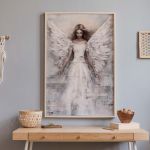 Anioł w Odcieniach Beżu 40x50 cm, 8-2-0042 - wizualizacja