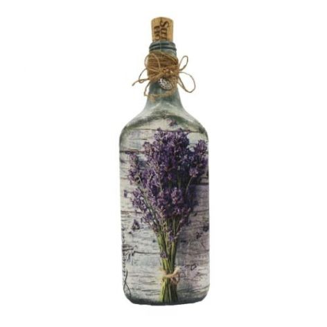 Butelka dekoracyjna - decoupage