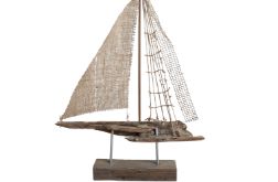 Żaglowiec, statek ze starego drewna /10/ rękodzieło, handmade