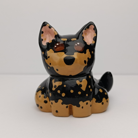 Figurka Pies Rottweiler Piesek Miniaturka