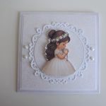 Kartka Pierwsza Komunia Święta dziewczynka - Kartka Pierwsza Komunia Święta dziewczynka