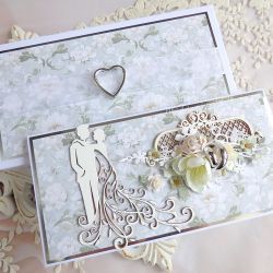 Ślubna kartka w pudełku 1067