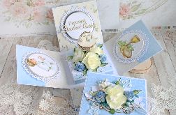 Exploding box komunia "CelebrationBlue"GOTOWY