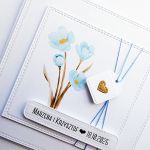 Minimalistyczna kartka ślubna w bieli na ślub - Minimalistyczna kartka ślubna handmade w bieli