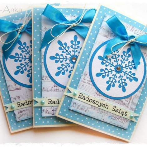 Kartka świąteczna z bombką