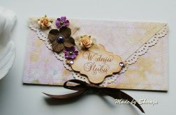 Kopertówka z okazji ślubu-'wrzosowa łąka'