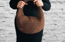 Torebka na ramię okrągła,damska torebka zapinana.