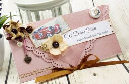 Kopertówka z okazji ślubu- retro romantyczna