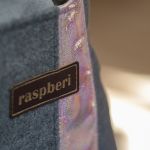 Szara patchworkowa listonoszka z kominem - 