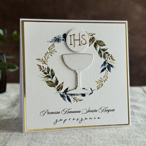 Ręcznie robione zaproszenia komunijne, 33C