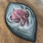 Szero różowa cieniowana chusta mech  - Chusta handmade