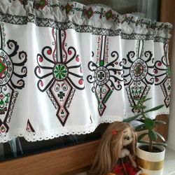 Zazdrostka/ lambrekin z koronką folk2