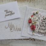 Romantyczna kartka ślubna z pudełkiem 25 - stylowa kartka ślubna