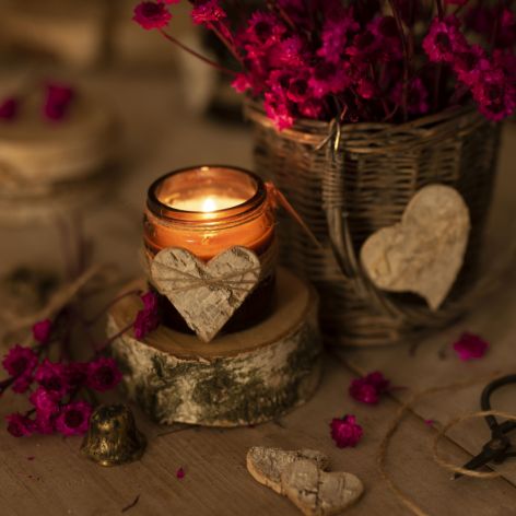 WALENTYNKOWA ŚWIECA SOJOWA 