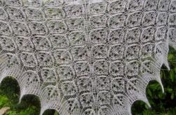 Chusta biała mgiełka