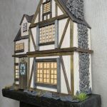 Zegar z domkiem z drewna - 