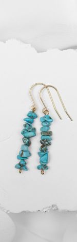 Kolczyki z turkusem.