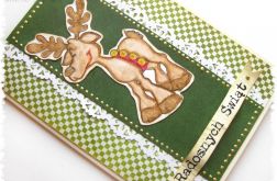 Kartka świąteczna z reniferem