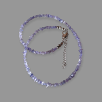 Subtelny naszyjnik z Tanzanitu  - Naszyjnik z Tanzanitu