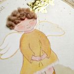 obrazek z aniołem stróżem na chrzest - aniołek pamiątka chrztu