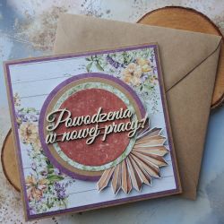 Kartka na odejście/pożegnanie w pracy 