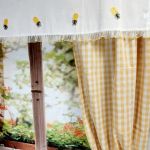 Zazdrostka do kuchni lambrekin bawełniana ANANASY HAFT HIT 140/50cm - 