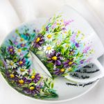 filiżanka wiosenne kwiaty, porcelana dla niej - 