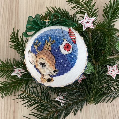 Bombka Renifer - Blitzen - Błyskawiczny 