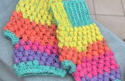 Mitenki - kolorowe pastelowe