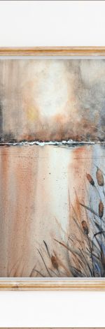 Szuwary. Akwarela 30x40cm