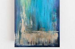 Abstrakcja ze złotem 8-obraz akrylowy