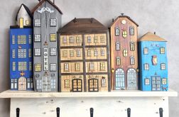 Wieszak - drewniane domki - na klucze i inne drobiazgi 9.