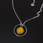 Komplet z żółtymi agatami. - Komplet z żółtymi agatami.