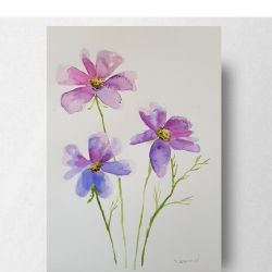 Kwiatki 2-akwarela formatu A5 Kwiatki 2-akwarela formatu A5