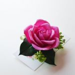 Ślubna spinka - Pink rose - 