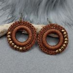 „CLAIRE” kolczyki szydełkowe - „CLAIRE” kolczyki szydełkowe