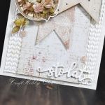 Sto lat - z zegarem shabby chic - Shabby chic - detal II
