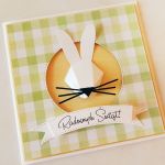 Kartka z zającem na Wielkanoc - minimalistyczna kartka na wielkanoc z zającem